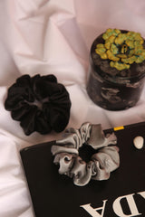 After Hours Oversized Silk Scrunchies pack of two